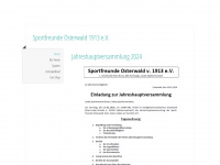 sportfreunde-osterwald.de Webseite Vorschau