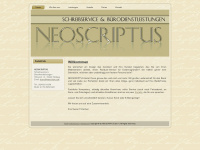 neoscriptus.de Webseite Vorschau