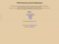 tfb-productions.com Webseite Vorschau