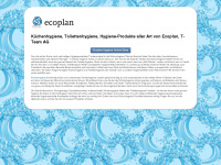 ecoplan-hygiene.ch Webseite Vorschau