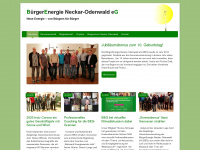 buergerenergie-neckar-odenwald.de Webseite Vorschau