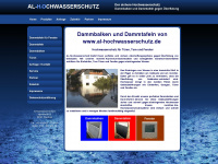 al-hochwasserschutz.de Webseite Vorschau