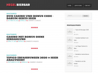 hegel-bierbar.de Webseite Vorschau