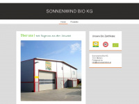 sonnenwind-bio.at Webseite Vorschau