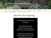 vernissage-laboratorium.de Webseite Vorschau
