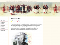 albanianart.net Webseite Vorschau