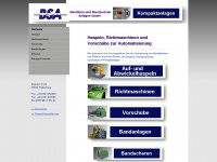 bsa-maschinen.com Webseite Vorschau