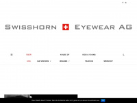 swisshorn-eyewear.com Webseite Vorschau