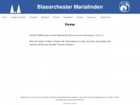 blasorchester-marialinden.de Webseite Vorschau