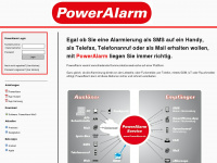 poweralarm.de Webseite Vorschau