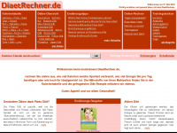 diaetrechner.de Webseite Vorschau