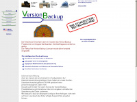 versionbackup.de Webseite Vorschau