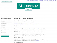 medirenta.de Webseite Vorschau