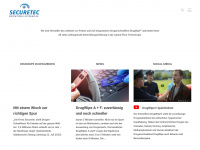 securetec.net Webseite Vorschau