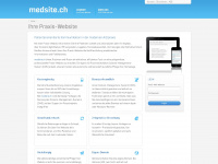 medsite.ch Webseite Vorschau