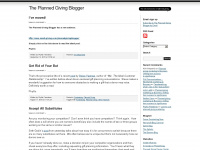 plannedgivingblogger.wordpress.com Webseite Vorschau