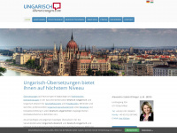 ungarisch-uebersetzungen.com Webseite Vorschau