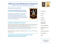 mitteldeutscher-saengerbund.de Webseite Vorschau