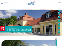 badhersfeld-tourismus.de Webseite Vorschau