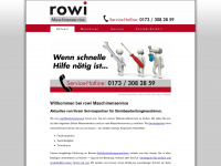 rowi-maschinenservice.de Webseite Vorschau