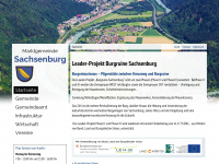 sachsenburg.at Webseite Vorschau