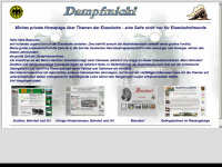 dampfmicki.de Webseite Vorschau