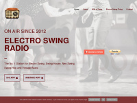 electroswing-radio.com Webseite Vorschau