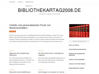 bibliothekartag2008.de Webseite Vorschau