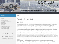domilux-photovoltaik.de Webseite Vorschau