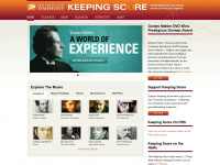 keepingscore.org Webseite Vorschau