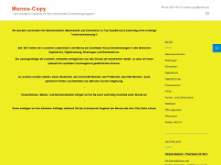 mensa-copy.de Webseite Vorschau