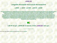 lanw.de Webseite Vorschau