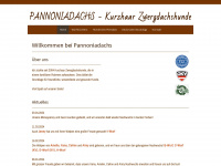 pannoniadachs.at Webseite Vorschau