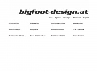 bigfoot-design.at Webseite Vorschau