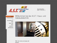 ast-haustechnik.de Webseite Vorschau