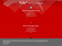 fide-info.ch Webseite Vorschau