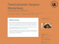 tierschutzbuchssargans.ch Webseite Vorschau