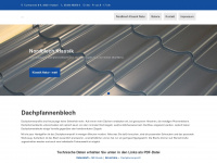 dachpfannenblech.de Webseite Vorschau