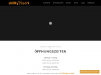 ability-sport.de Webseite Vorschau