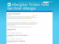 allergien.net Webseite Vorschau