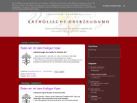 katholische-ueberzeugung.blogspot.com Webseite Vorschau