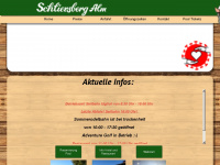 schliersbergalm.de Webseite Vorschau