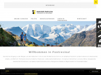 gemeinde-pontresina.ch Webseite Vorschau