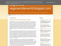 veganwonderworld.blogspot.com Webseite Vorschau