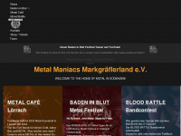 metal-maniacs.eu Webseite Vorschau