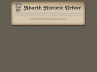 abarth-historic-driver.de Webseite Vorschau