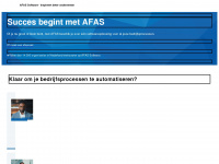 afas.nl Webseite Vorschau