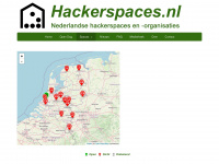 hackerspaces.nl Webseite Vorschau