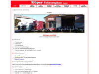 koeper-anhaenger.de Webseite Vorschau