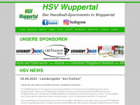 hsv-wuppertal.de Webseite Vorschau